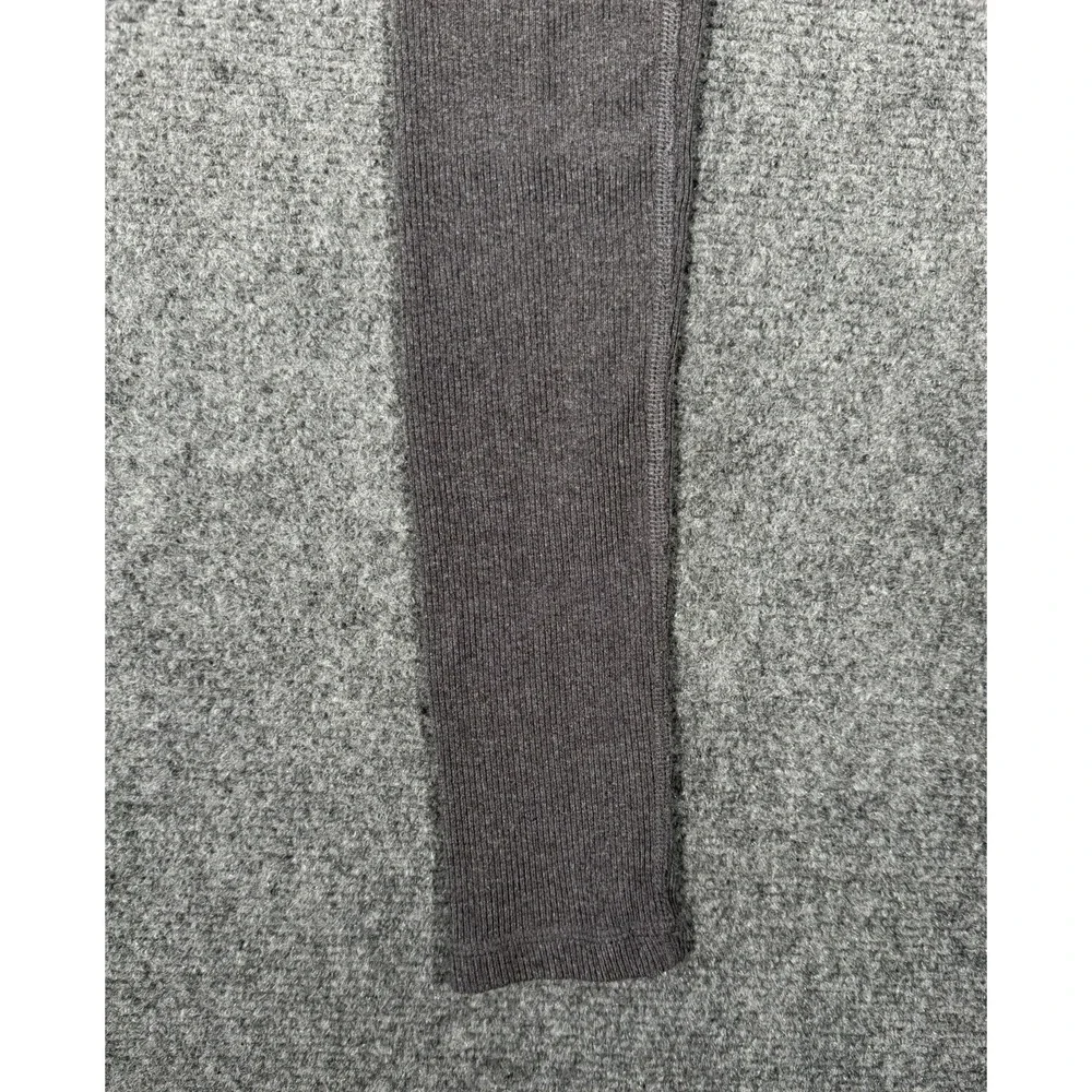 Alo Yoga Goddess Leggings Women's XS Black Gray Ribbed Leg Warmer High Rise